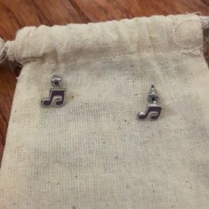Brand new music note earrings!
